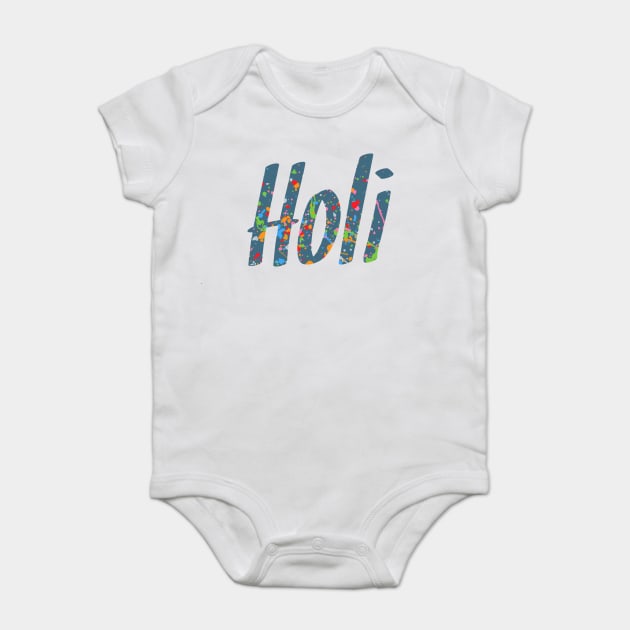 Holi Colored Festival Baby Bodysuit by jobieh shop